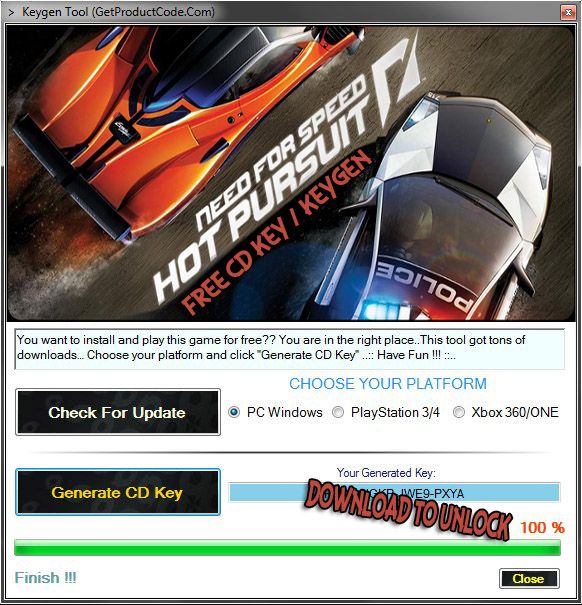 Need For Speed Hot Pursuit Product Key Generator